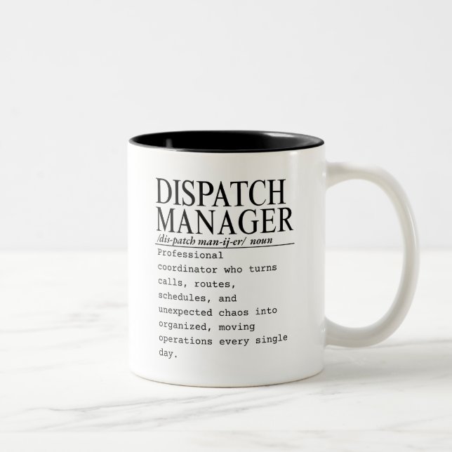 Versandmanager Zweifarbige Tasse (Rechts)