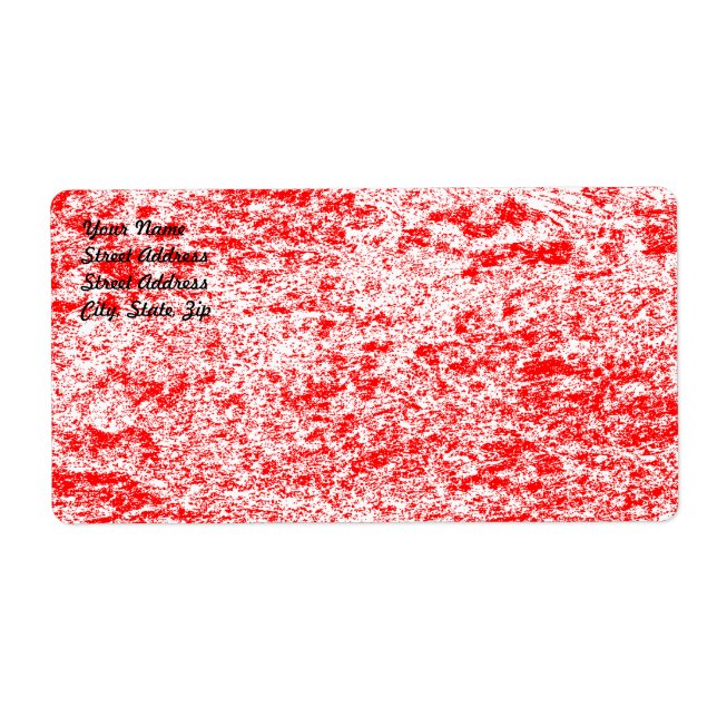 Versandmarke für Rotes und Weißes Marmor (Vorne)