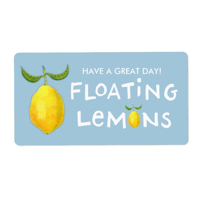 Versandmarke für schwimmende Lemonen (Vorne)