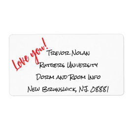 Versandmarke "I Liebe You"