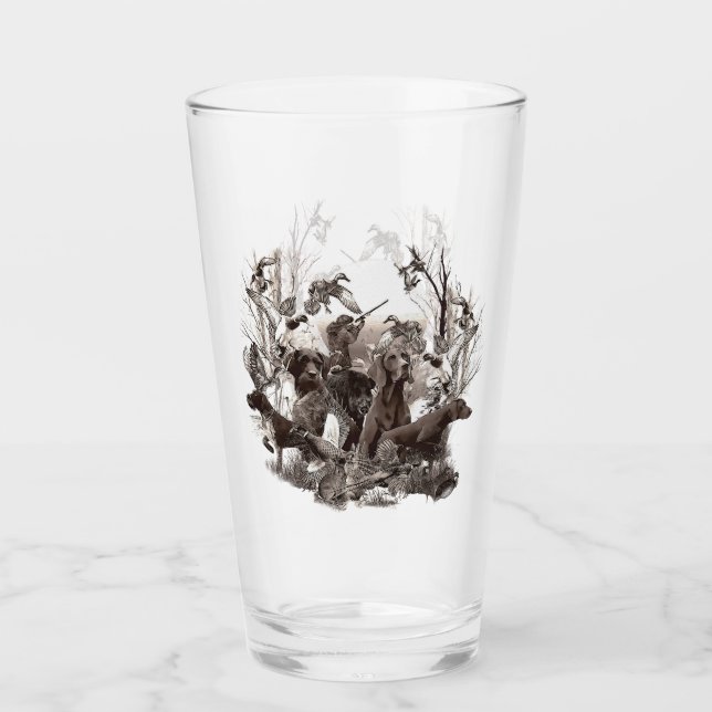 Versatile Jagdhunde Glas (Vorderseite)