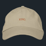 Versatile Khaki mit King Text Premium Cap Bestickte Baseballkappe<br><div class="desc">Klassischer Chaki Cotton Hut: Mit "King" bestickt in einem eleganten Design,  wird diese Khaki Kappe aus hochwertiger Baumwolle für ein komfortables Ambiente gefertigt. Durch den verstellbaren Gurt ist es für jede Kopfgröße geeignet.</div>