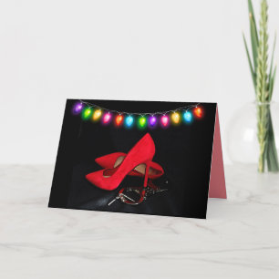 VERSAUTE WEIHNACHTSKARTEN FÜR EHEMANN HANDSCHELLEN KARTE