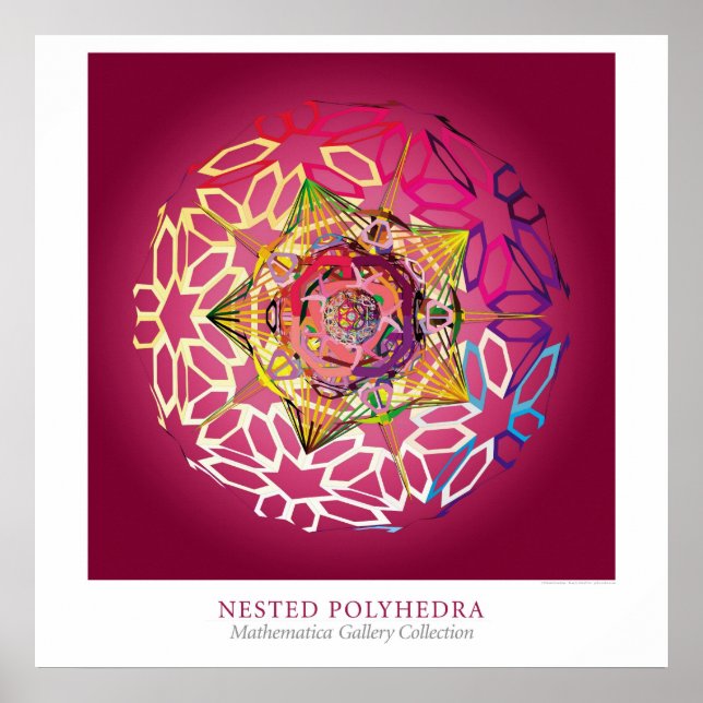 Verschachtelte Polyeder Poster (Vorne)