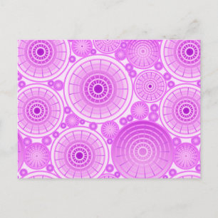 Verschachtelte Räder - lila und violett Postkarte