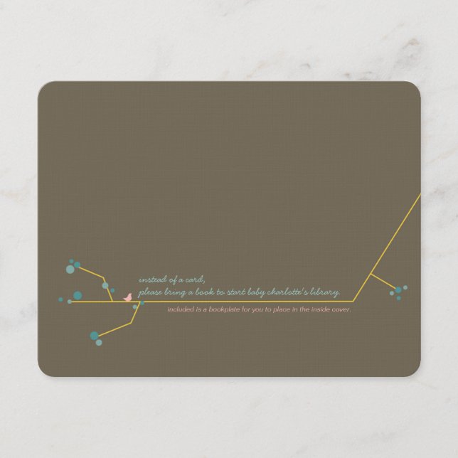 Verschachtelungs-Vogel + Buchzeichen-Einsatz-Karte Begleitkarte (Vorderseite)