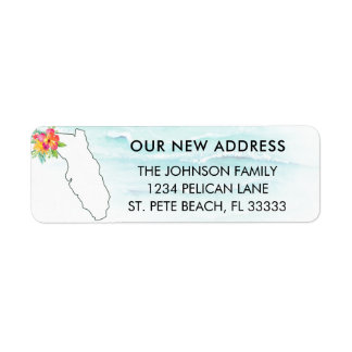 Verschieben der Ankündigung Florida Karte Rücksend