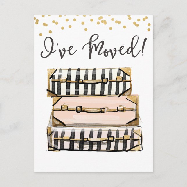 Verschieben der Ankündigung Ich habe verschoben Po (Vorderseite)