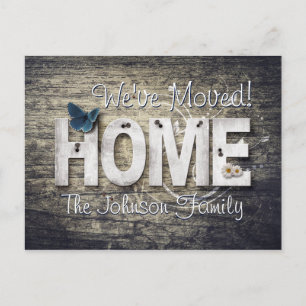 Verschieben der Benachrichtigung neue Adresse Rust Postkarte