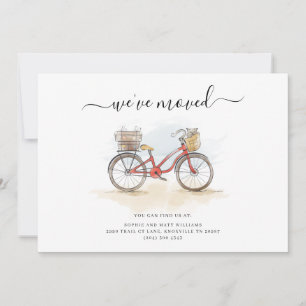 Verschieben des Adressenwechsels Chic Wasserfarbe Ankündigung