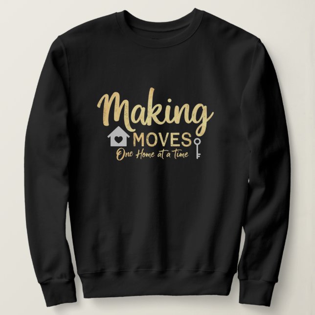 Verschieben, eine Zuhause nach der anderen Sweatshirt (Design vorne)