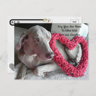 Verschieben neuer Zuhause-Glückwunsch Postkarte