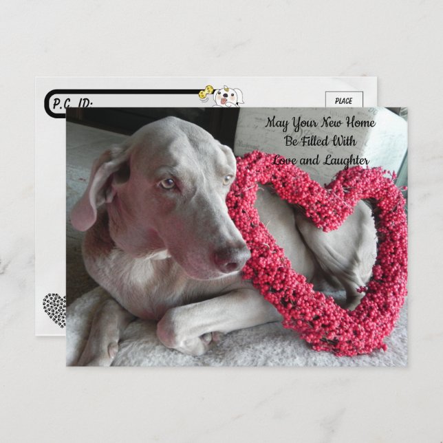 Verschieben neuer Zuhause-Glückwunsch Postkarte (Vorne/Hinten)