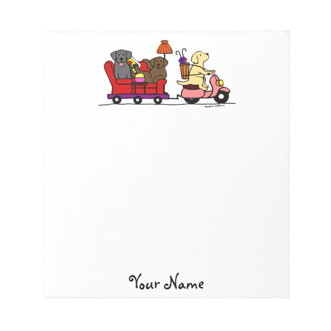 Verschieben von Labradoren Notizblock (Vorderseite)