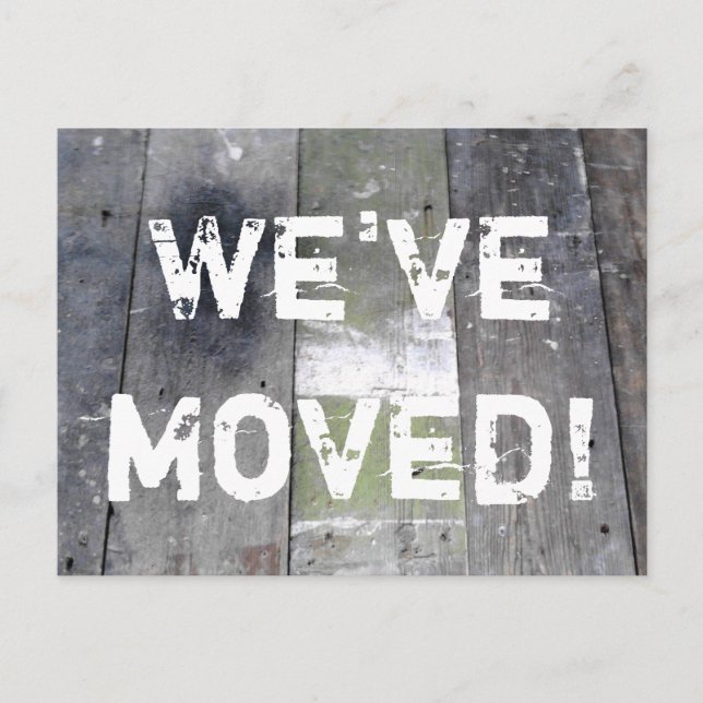 Verschieben von Postkarten | alte gebeutelte Holzp (Vorderseite)