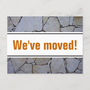 Verschieben von Postkarten mit Steinwänden