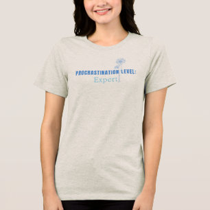 Verschiebungslevel: Experte witzig Tri-Blend Shirt