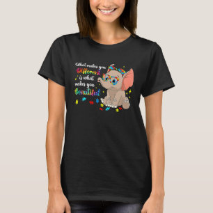 Verschieden schöne Autismus-Bewusstseins-Puzzletei T-Shirt