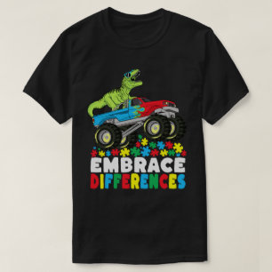Verschiedenartigkeit in der Rex Monster Truck Auti T-Shirt