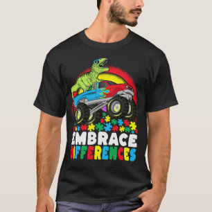 Verschiedenartigkeit in der Rex Monster Truck Auti T-Shirt