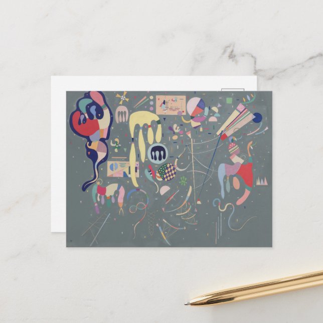Verschiedene Aktionen, Kandinsky  Postkarte (Vorderseite/Rückseite Beispiel)