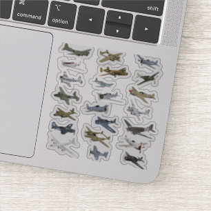 Verschiedene amerikanische WW2-Flugzeuge Aufkleber