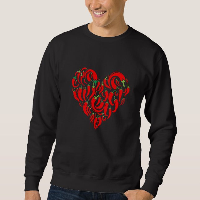 Verschiedene Arten von Chilli   Sweatshirt (Vorderseite)