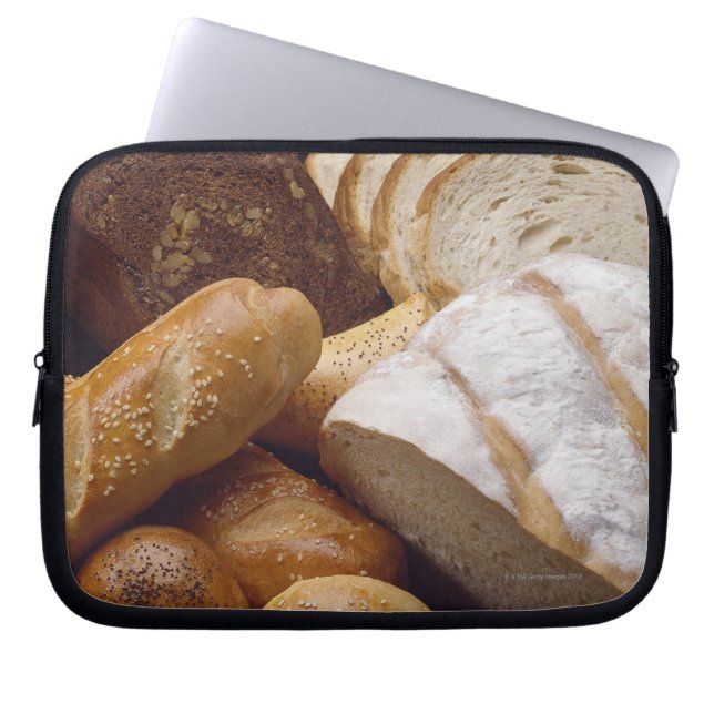 Verschiedene Arten von handwerklichem Brot Laptopschutzhülle (Vorderseite)