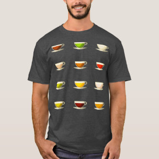 Verschiedene Arten von Tee-Geschenken für Teetrink T-Shirt