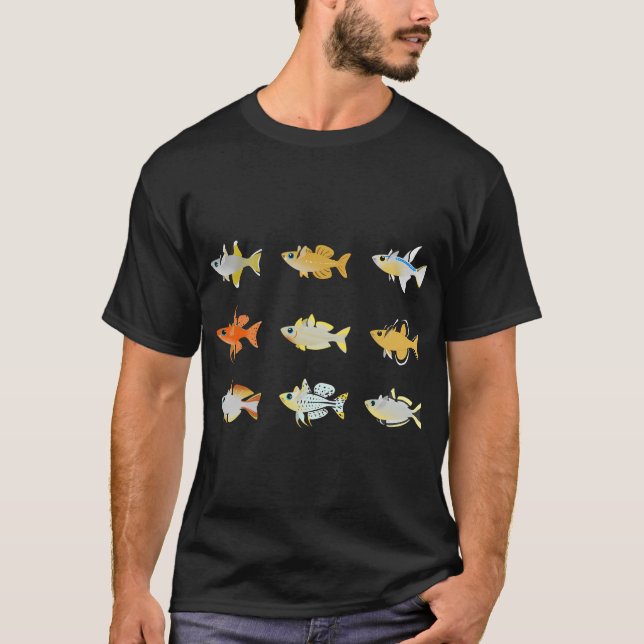 Verschiedene Blaue Pseudomugil Regenbogenfisch-Pac T-Shirt (Vorderseite)