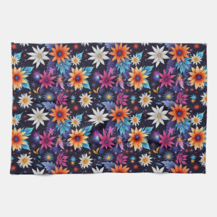 Verschiedene Blume in Shades Pattern-24192 Geschirrtuch