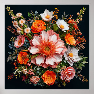Verschiedene Blume Poster