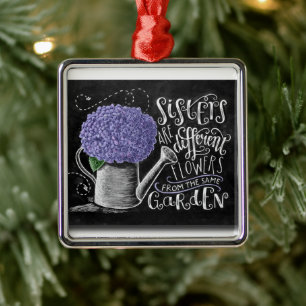 VERSCHIEDENE BLUME VON GARTENSCHWESTER ORNAMENT AUS METALL