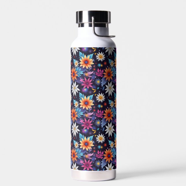 Verschiedene Blumen Shades Pattern-24192 Trinkflasche (Links)