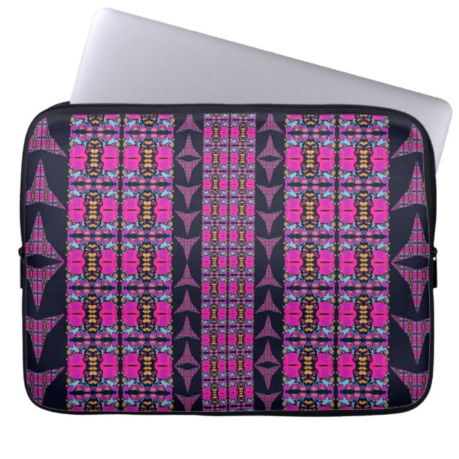 Verschiedene Blumenpinwheels Laptopschutzhülle (Vorderseite)