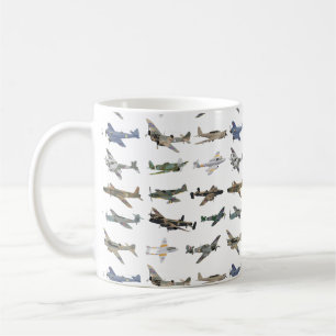 Verschiedene britische WW2-Flugzeuge Kaffeetasse