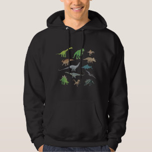 Verschiedene Dinosaurier Hoodie