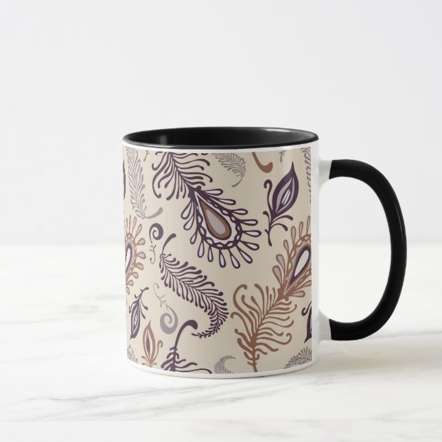 Verschiedene Feder Muster Tasse (Rechts)
