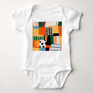 Verschiedene Formen: abstraktes nahtloses Design Baby Strampler