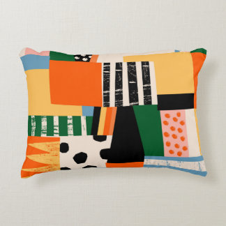 Verschiedene Formen: abstraktes nahtloses Design Dekokissen