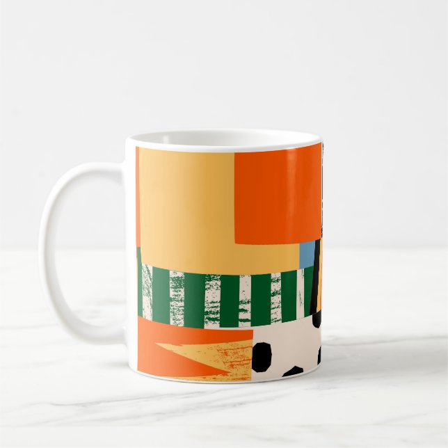 Verschiedene Formen: abstraktes nahtloses Design Kaffeetasse (Links)