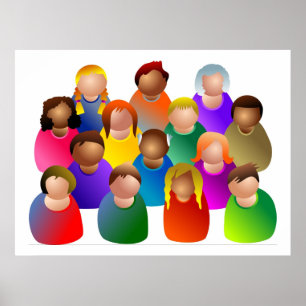 Verschiedene Gemeinschaft Poster