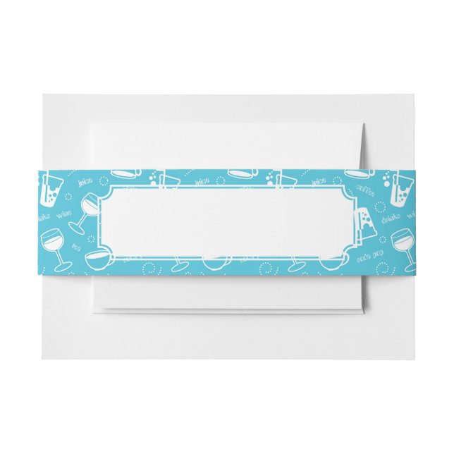 Verschiedene Getränke Einladungsbanderole (Vorderseite Beispiel)