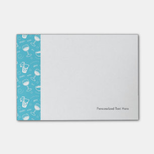 Verschiedene Getränke Post-it Klebezettel