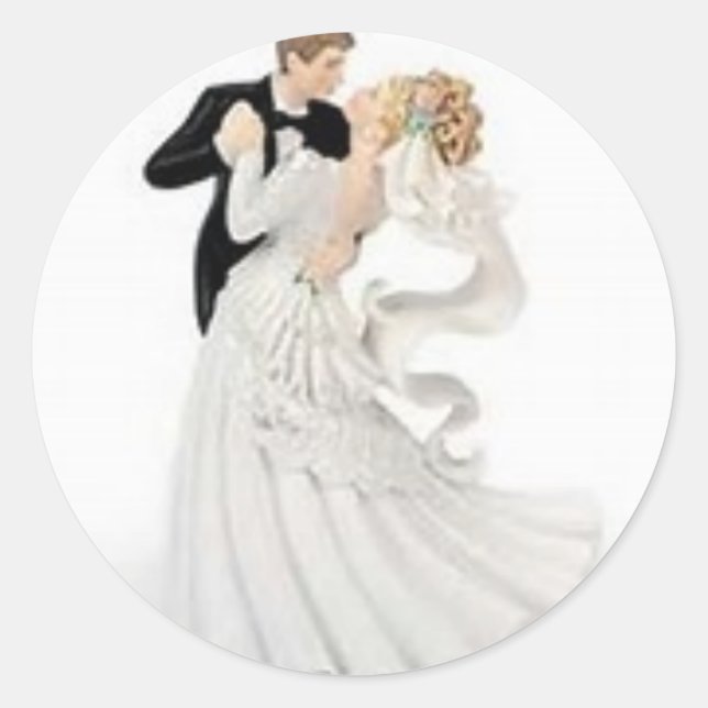 Verschiedene Hochzeitsticker Runder Aufkleber (Vorderseite)