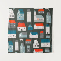 Verschiedene kleine Häuser. Papierschnitt Flat d