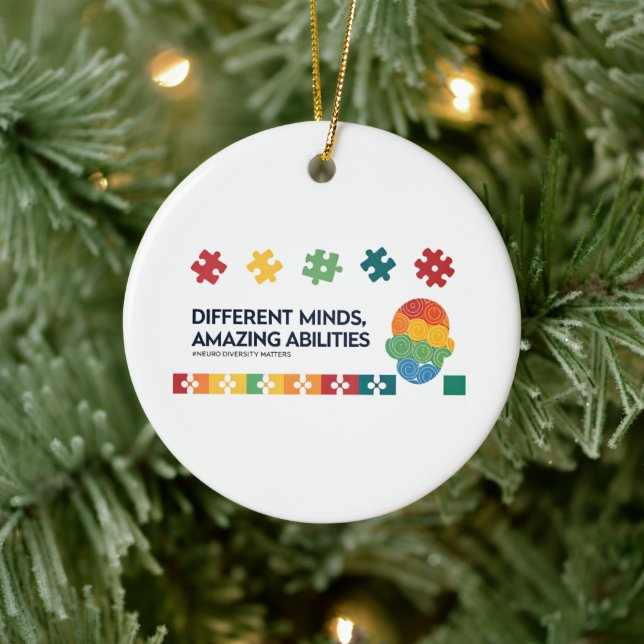 Verschiedene Köpfe, erstaunliche Fähigkeiten, Bewu Keramik Ornament (Baum)