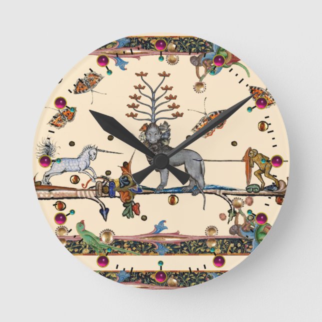 VERSCHIEDENE MITTELVERBESSERUNG, APOKALIYPTISCHE S RUNDE WANDUHR (Vorderseite)