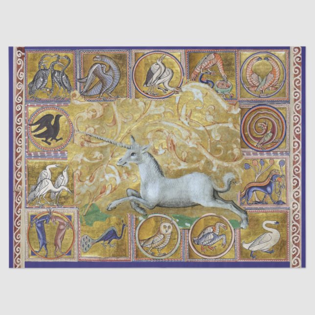 VERSCHIEDENE MITTELVERBESSERUNG, UNIKORANLAGE,WALD SEIDENPAPIER (Vorderseite)