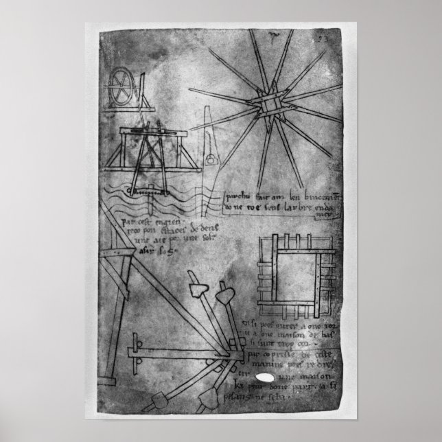 Verschiedene Motoren und Instrumente Poster (Vorne)